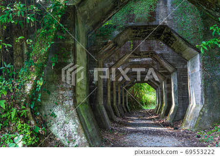 八角形隧道的重要工業遺蹟的旅遊勝地,旨在避免在熊野鐵路上掉落岩石 八角形隧道的重要工業遺蹟的旅遊勝地,旨在避免在熊野鐵路上掉落岩石 69553222