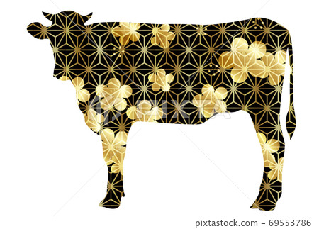 Japanese New Year's card zodiac icon 69553786