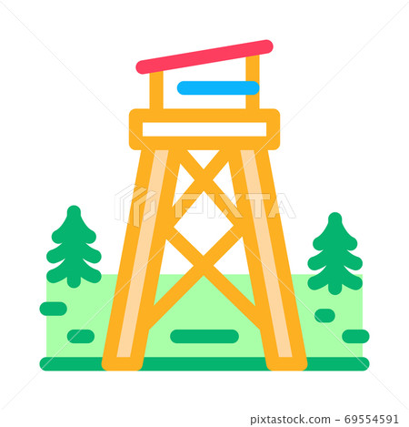 rescue forest tower icon vector outline illustration rescue forest tower icon vector outline illustration 69554591