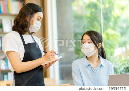 People working after pandemic, new normal People working after pandemic, new normal 69554755
