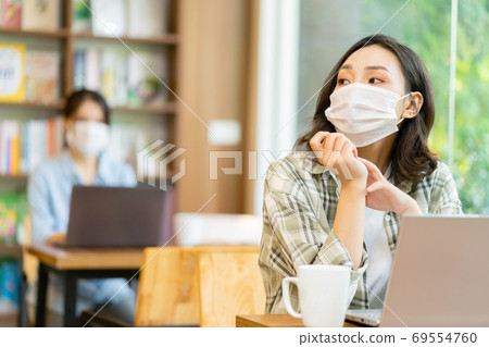 People working after pandemic, new normal 69554760