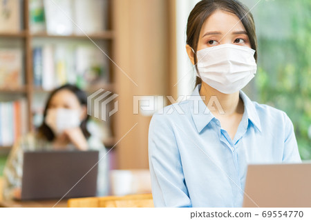 People working after pandemic People working after pandemic 69554770