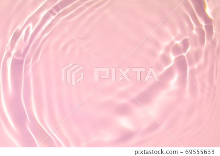 pink transparent clear water surface texture summer background 69555633