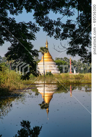 Ruins of the ancient kingdom of Ava Amarapura in Mandalay state Myanmar, Burma 69556300