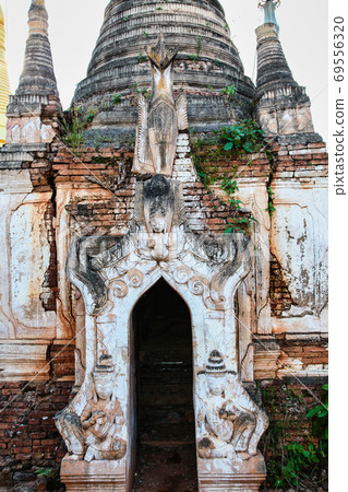 Ruins of ancient stupas of Shwe Indein Pagoda Inle Lake, Shan State, Myanmar Ruins of ancient stupas of Shwe Indein Pagoda Inle Lake, Shan State, Myanmar 69556320