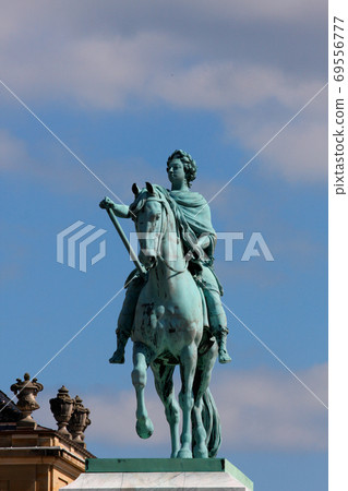 Statue of Frederick V by Jacques Franancis Joseph Saly at the ce Statue of Frederick V by Jacques Franancis Joseph Saly at the ce 69556777