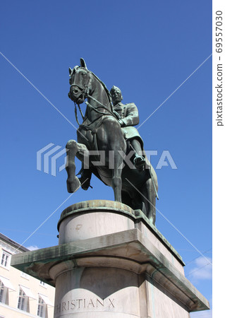 Equestrian Statue of King Christian X in Copenhagen Equestrian Statue of King Christian X in Copenhagen 69557030