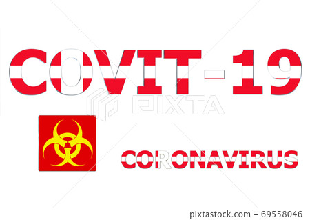 3D Flag of Denmark on text 69558046