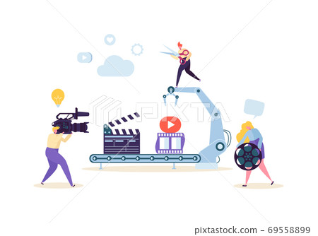 Making Movie, Video Production Concept. Television 69558899