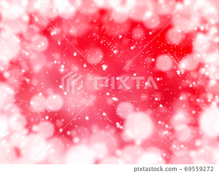 雪閃耀紅色的背景插圖 雪閃耀紅色的背景插圖 69559272