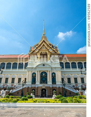 Chakri Maha Prasart Throne Hall, one of the most important and beautiful hall in The Grand Palace in Bangkok, Thailand 69562589