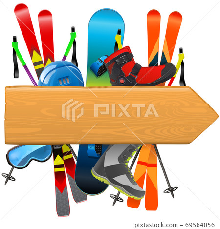 Vector Ski Rental Board 69564056