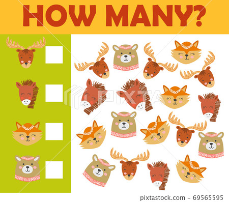 Counting animal games for preschool kids sheet layout in colorful printable version Counting animal games for preschool kids sheet layout in colorful printable version 69565595