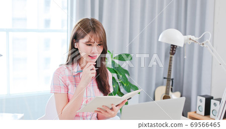 student using laptop at home student using laptop at home 69566465