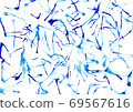 Dripping watercolor blue 69567616