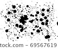 Dripping ink black ink 69567619
