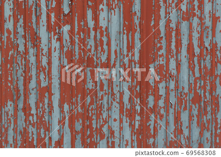 Wooden surface with old paint. Old wooden wall or fence. Texture background, retro wood planks Wooden surface with old paint. Old wooden wall or fence. Texture background, retro wood planks 69568308