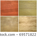 Set of textures of striped stucco 69571822