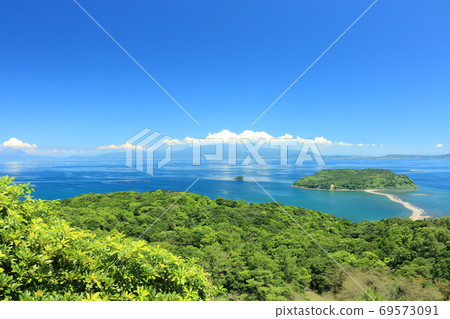 從上見山看到的奇林加島和大住半島 從上見山看到的奇林加島和大住半島 69573091