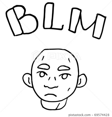 Black lives matter emblem on white isolated backdrop. Black lives matter emblem on white isolated backdrop. 69574428