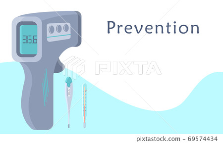 Prevention text on white backdrop with copy space. 69574434