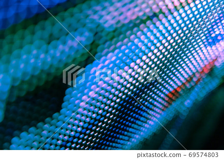 CloseUp LED blurred screen. LED soft focus background. abstract background ideal for design. 69574803