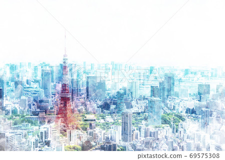 東京都市風景 東京都市風景 69575308