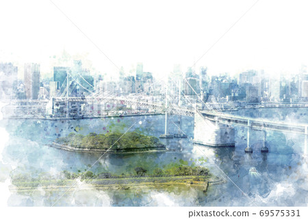 Cityscape seen from Odaiba 69575331