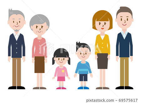 Three generation family icon avatar Three generation family icon avatar 69575617