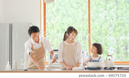 Family cooking scenery Family cooking scenery 69575720