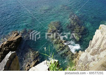 Scenery seen from the Sanriku Geopark Taro promenade 69577291