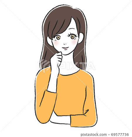 frustrated woman clipart smiling