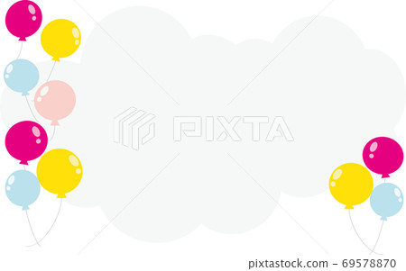 Balloons and clouds Balloons and clouds 69578870