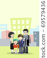 Family moving postcard 69579436