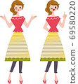 Talking woman　 69580220