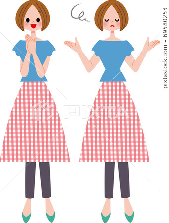 Talking woman Talking woman 69580253