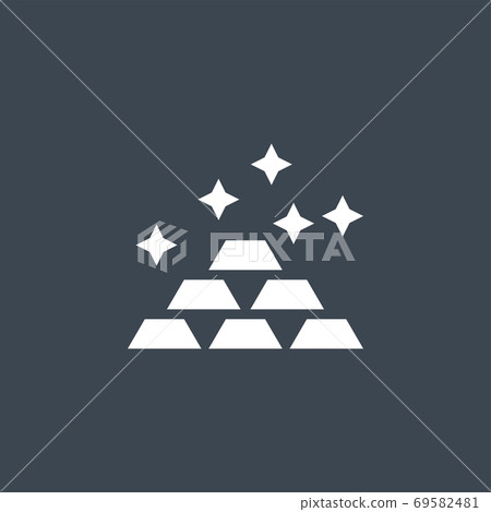 Gold related vector glyph icon Gold related vector glyph icon 69582481