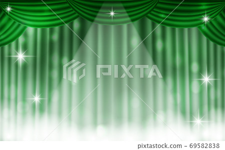 Background material for stage curtains in the spotlight 69582838