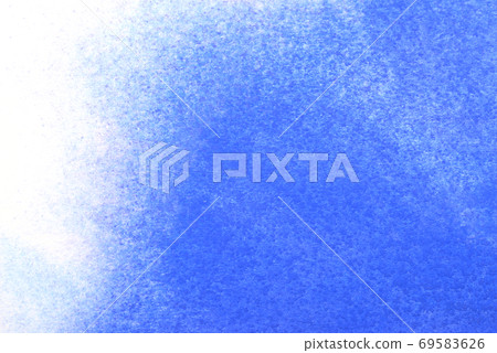 Abstract hand painted blue watercolor splash on white paper background, Creative Design Templates 69583626