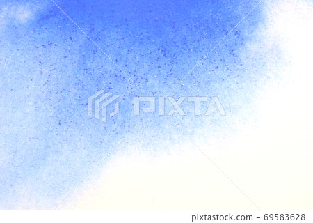 Abstract hand painted blue watercolor splash on white paper background, Creative Design Templates Abstract hand painted blue watercolor splash on white paper background, Creative Design Templates 69583628