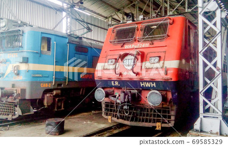 Indian locomotive class WAP Passenger traffic electric engine locomotives at Chittaranjan Locomotive Works of Indian Railways. The WAP passenger trains and WAG 9 freight locomotive is the most Indian locomotive class WAP Passenger traffic electric engine locomotives at Chittaranjan Locomotive Works of Indian Railways. The WAP passenger trains and WAG 9 freight locomotive is the most 69585329
