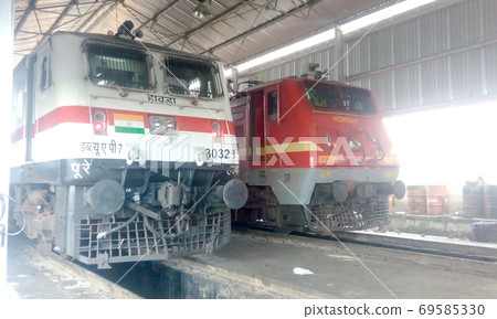 Indian locomotive class WAP Passenger traffic electric engine locomotives at Chittaranjan Locomotive Works of Indian Railways. The WAP passenger trains and WAG 9 freight locomotive is the most Indian locomotive class WAP Passenger traffic electric engine locomotives at Chittaranjan Locomotive Works of Indian Railways. The WAP passenger trains and WAG 9 freight locomotive is the most 69585330