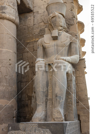 Colossal seated figures of the deified Ramesses II Colossal seated figures of the deified Ramesses II 69585522