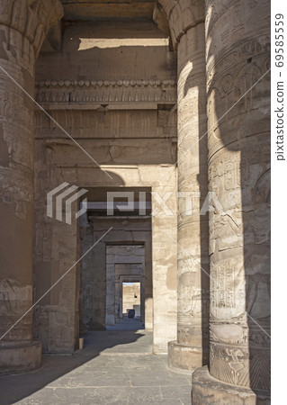 Series of antechambers leading to the inner sanctuaries of the Temple of Kom Ombo 69585559