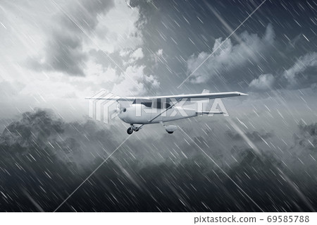 Aircraft flying in the air Aircraft flying in the air 69585788
