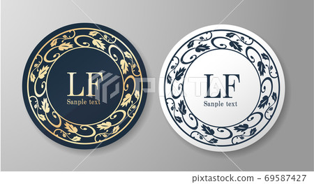 Luxury frame design, calligraphic material, luxury, template, [copy space] 69587427