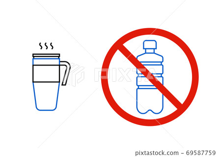 No plastic bottles, only reusable thermo mug 69587759