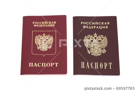 Russian Passports isolated on white Russian Passports isolated on white 69587765
