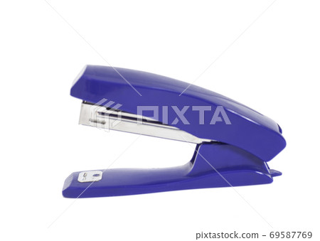 Blue Stapler isolated on white background Blue Stapler isolated on white background 69587769