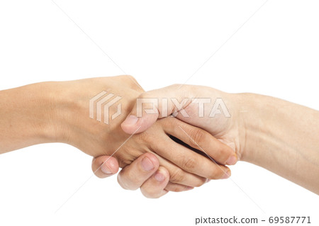 Handshake isolated on white Handshake isolated on white 69587771